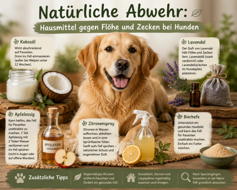 Hausmittel gegen Flöhe und Zecken bei Hunden